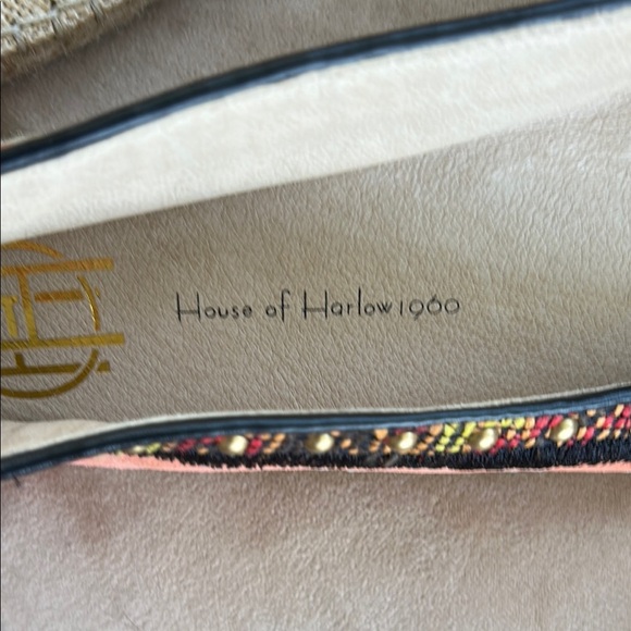 Orange & Cream Espadrilles with Geometric Trim - Picture 6 of 6